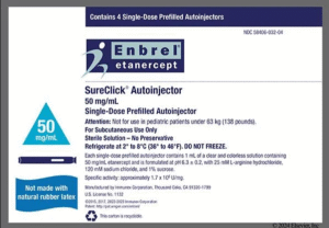 Enbrel Etanercept 50 mg/mL Autoinjector