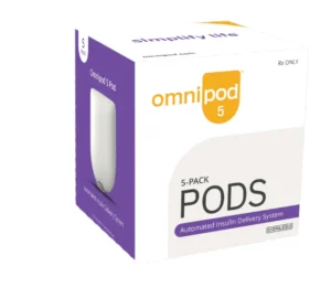 Omnipod 5 Pack Pods (Purple box)  Automated Insulin Delivery System